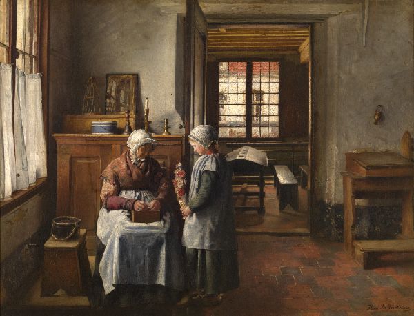 Henri De Braekeleer, Grandmother's Feast