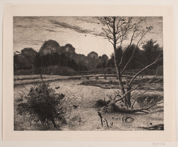 Vilhelm Kyhn, Solnedgang i en skov