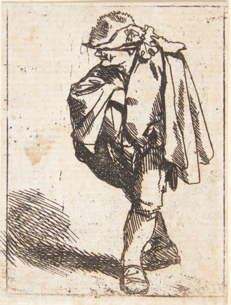 Cornelis Pietersz Bega, Stående mand med højre hånd stukket ind under frakken