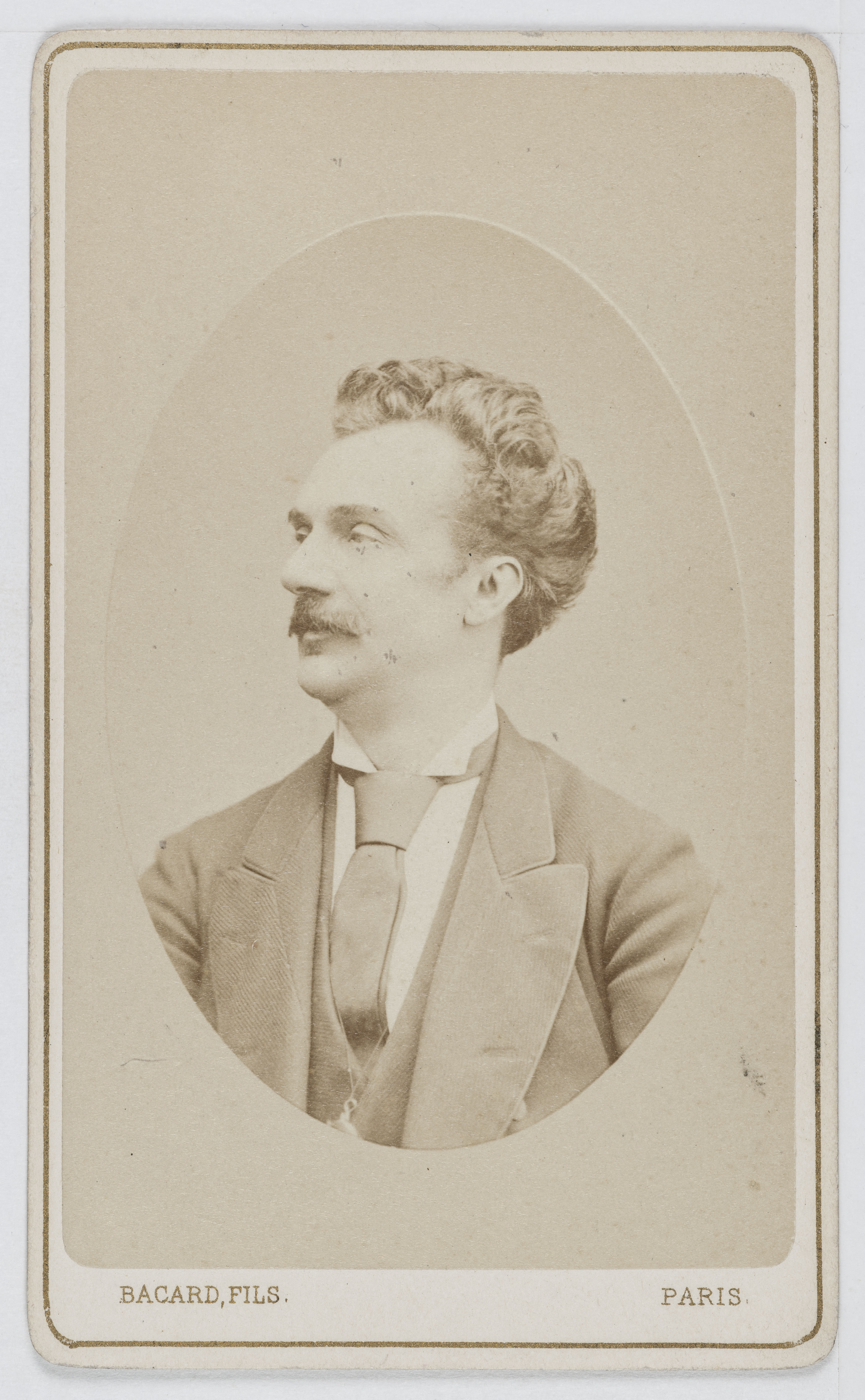Bacard Fils, Portrait de Joseph Tagliafico (1821-1900), compositeur de romances populaires.