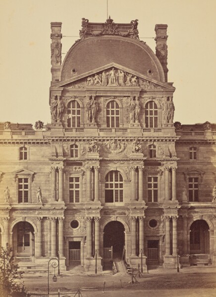 Édouard Baldus, [The Pavillon Denon, Louvre, Paris]