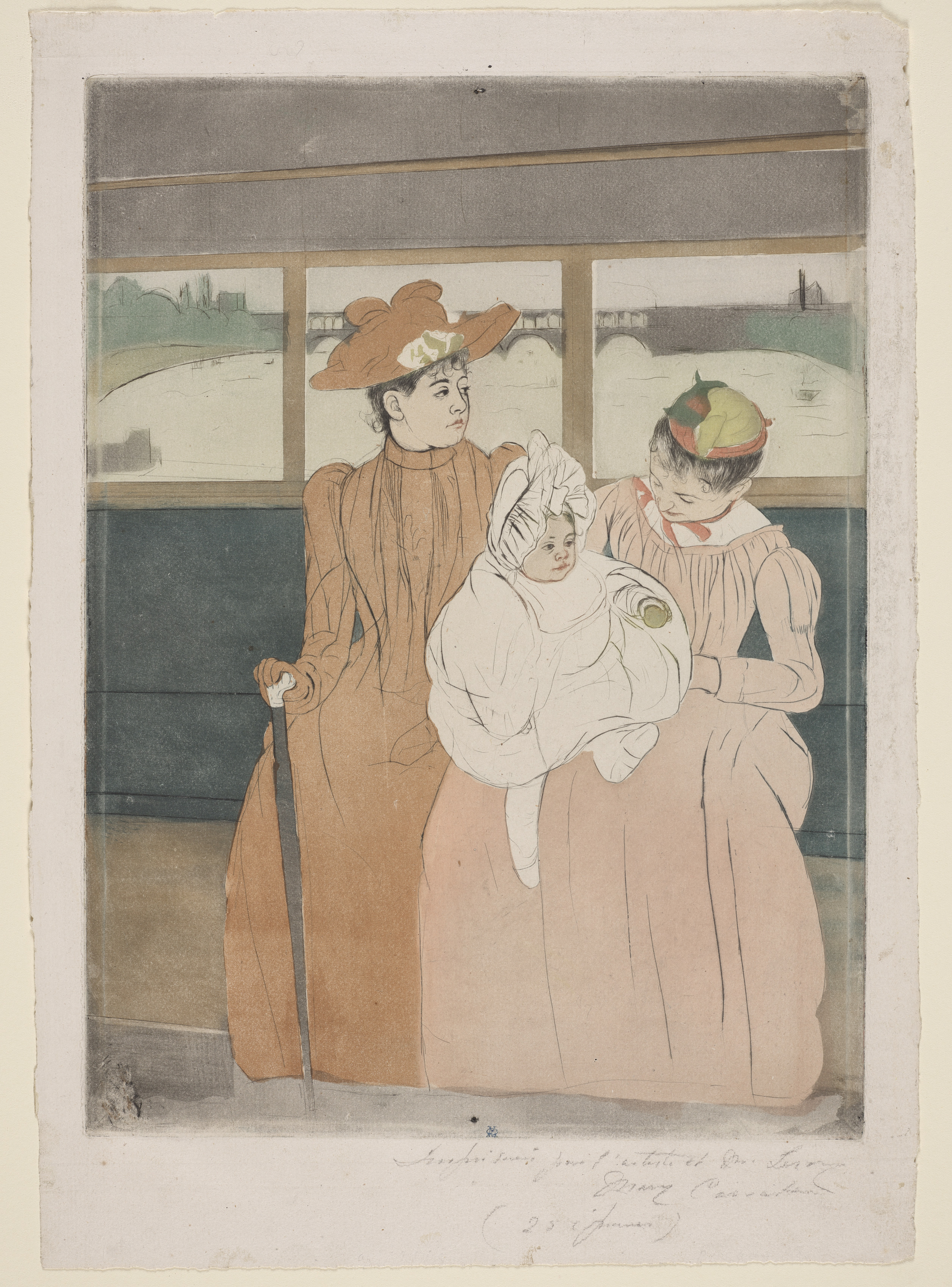 Mary Cassatt, In the Omnibus
