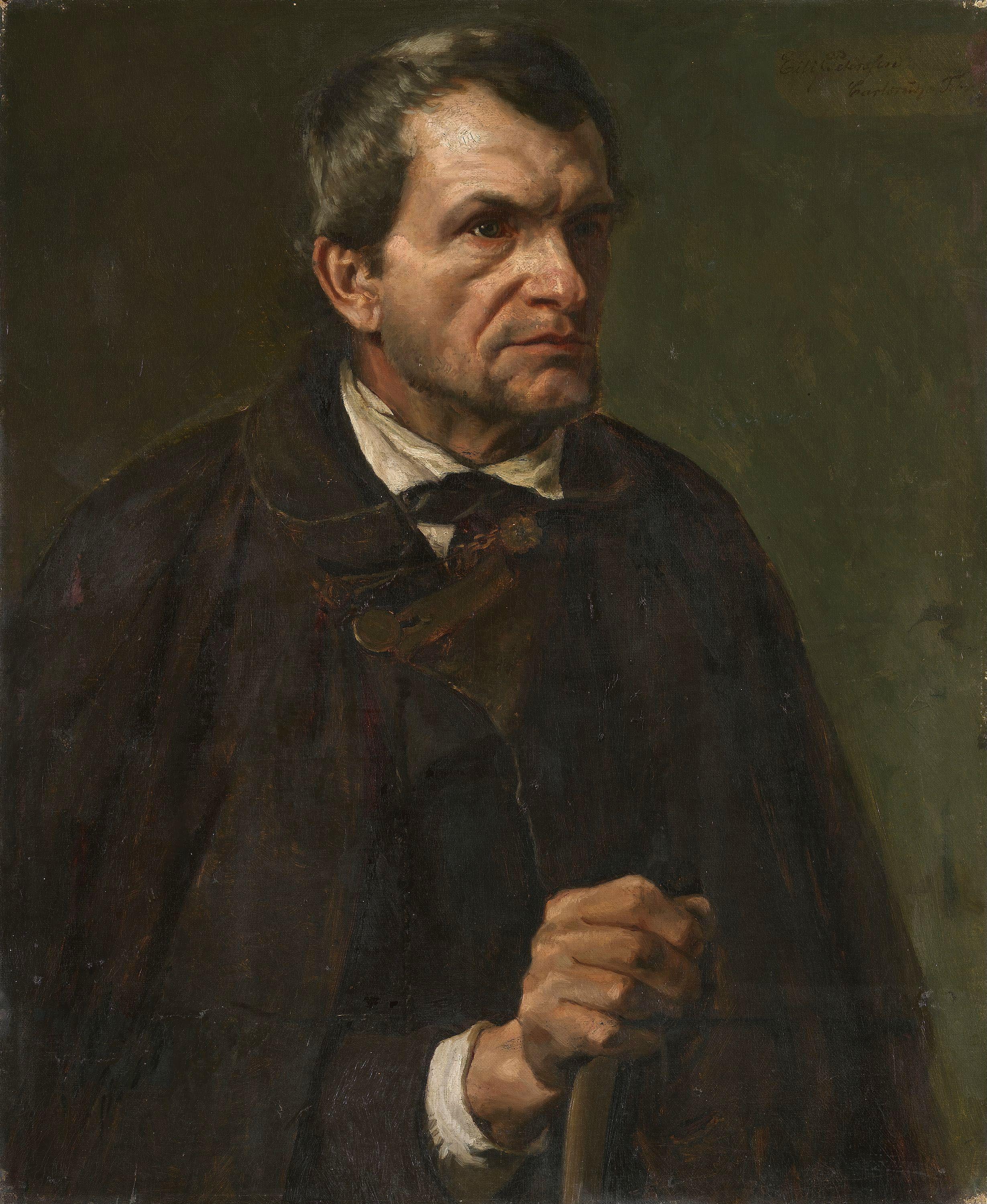 Eilif Peterssen, Figure Study of the Farmer Florian Killian.