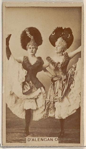 Allen & Ginter, D'Alencan, from the Actors and Actresses series (N45, Type 8) for Virginia Brights Cigarettes