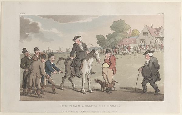 Thomas Rowlandson, The Vicar Selling his Horse