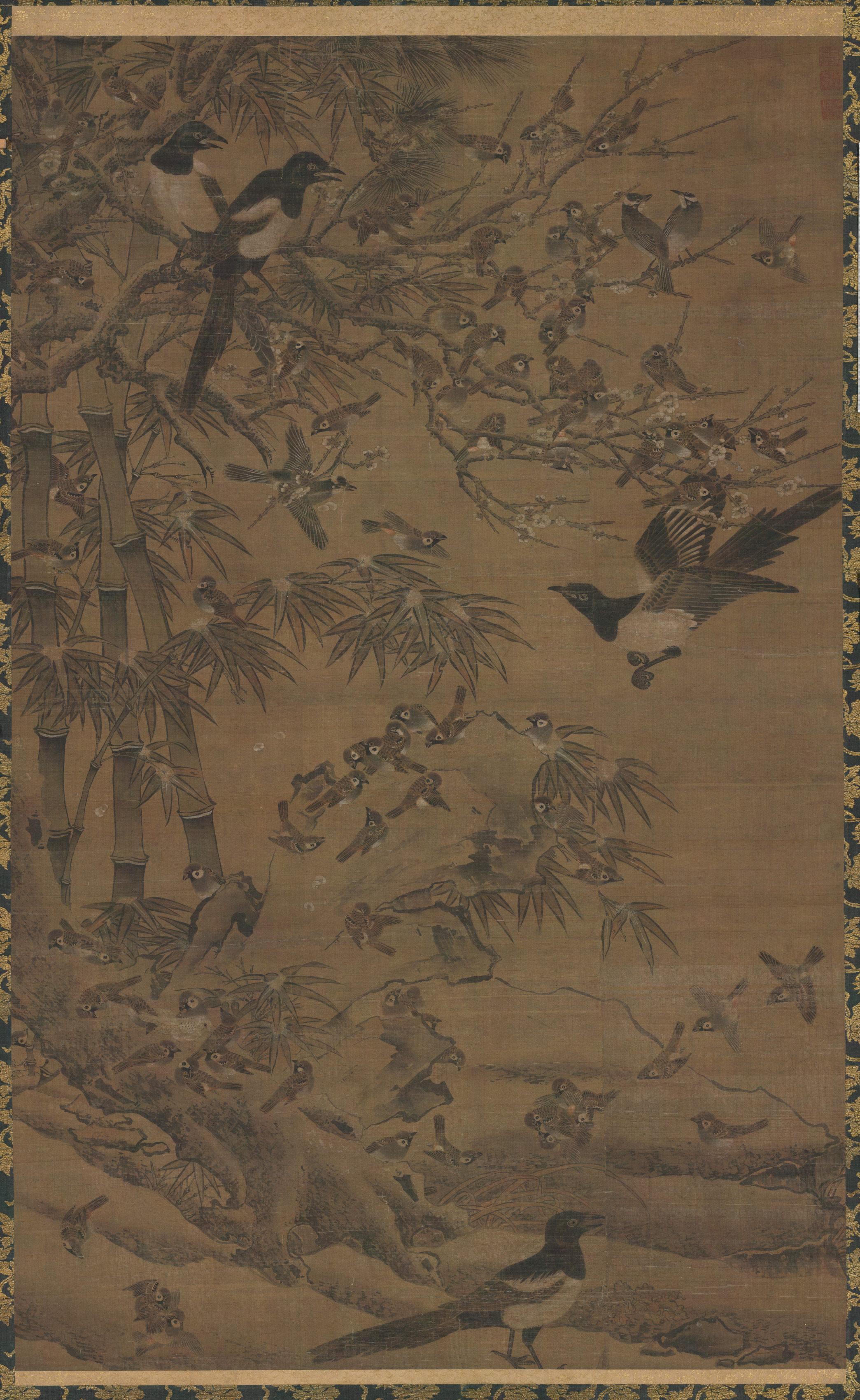 Bian Wenjin, A Hundred Birds and the Three Friends