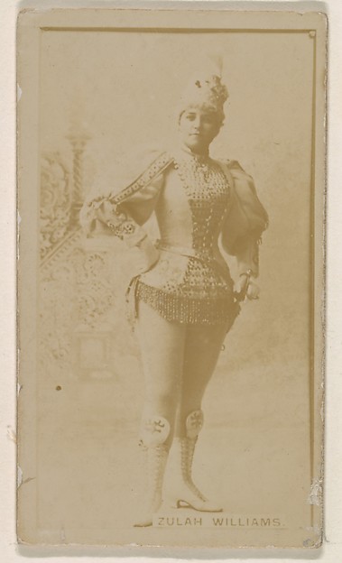 Kinney Brothers Tobacco Company, Zulah Williams, from the Actresses series (N245) issued by Kinney Brothers to promote Sweet Caporal Cigarettes