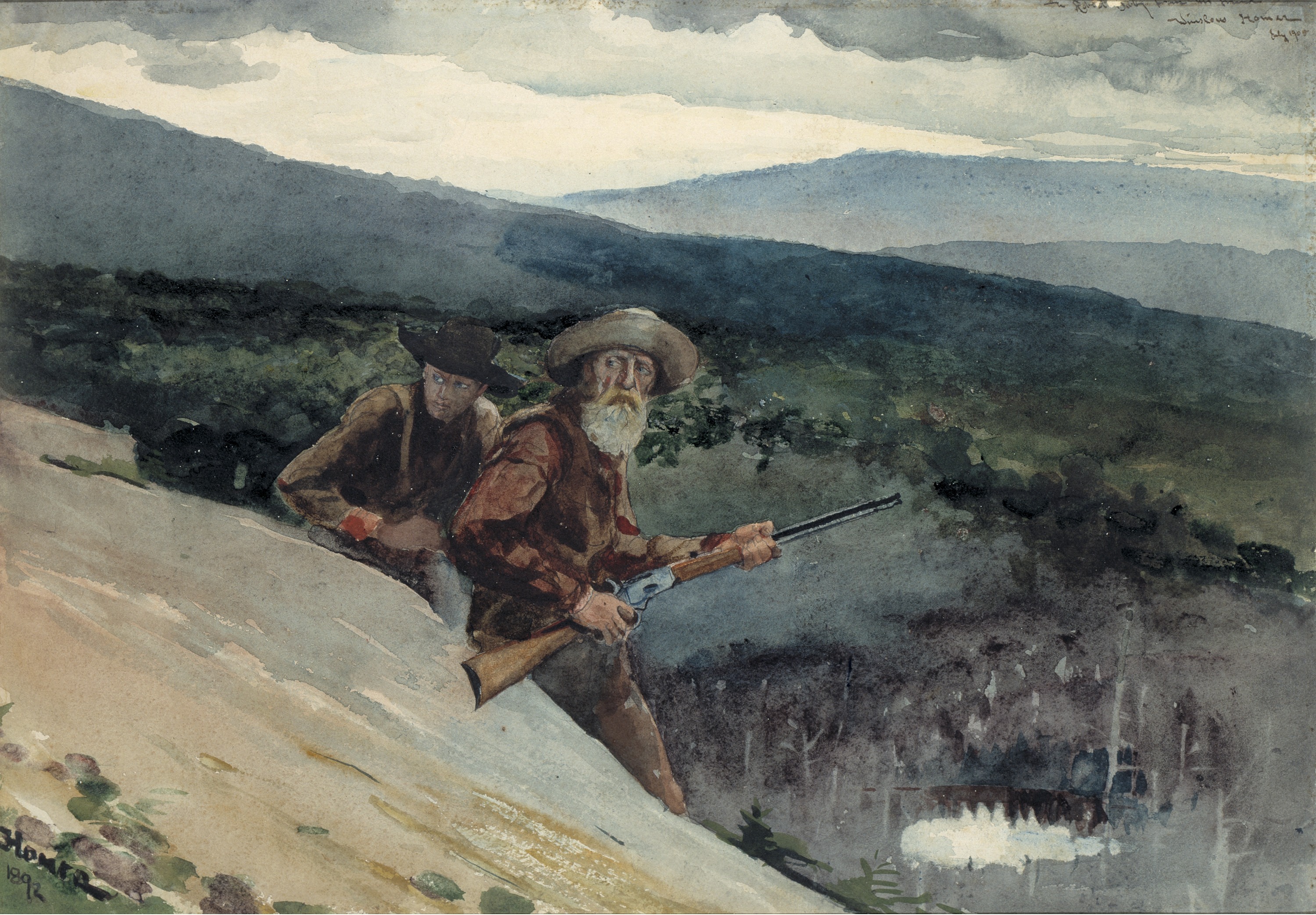 Winslow Homer, Bear Hunting, Prospect Rock