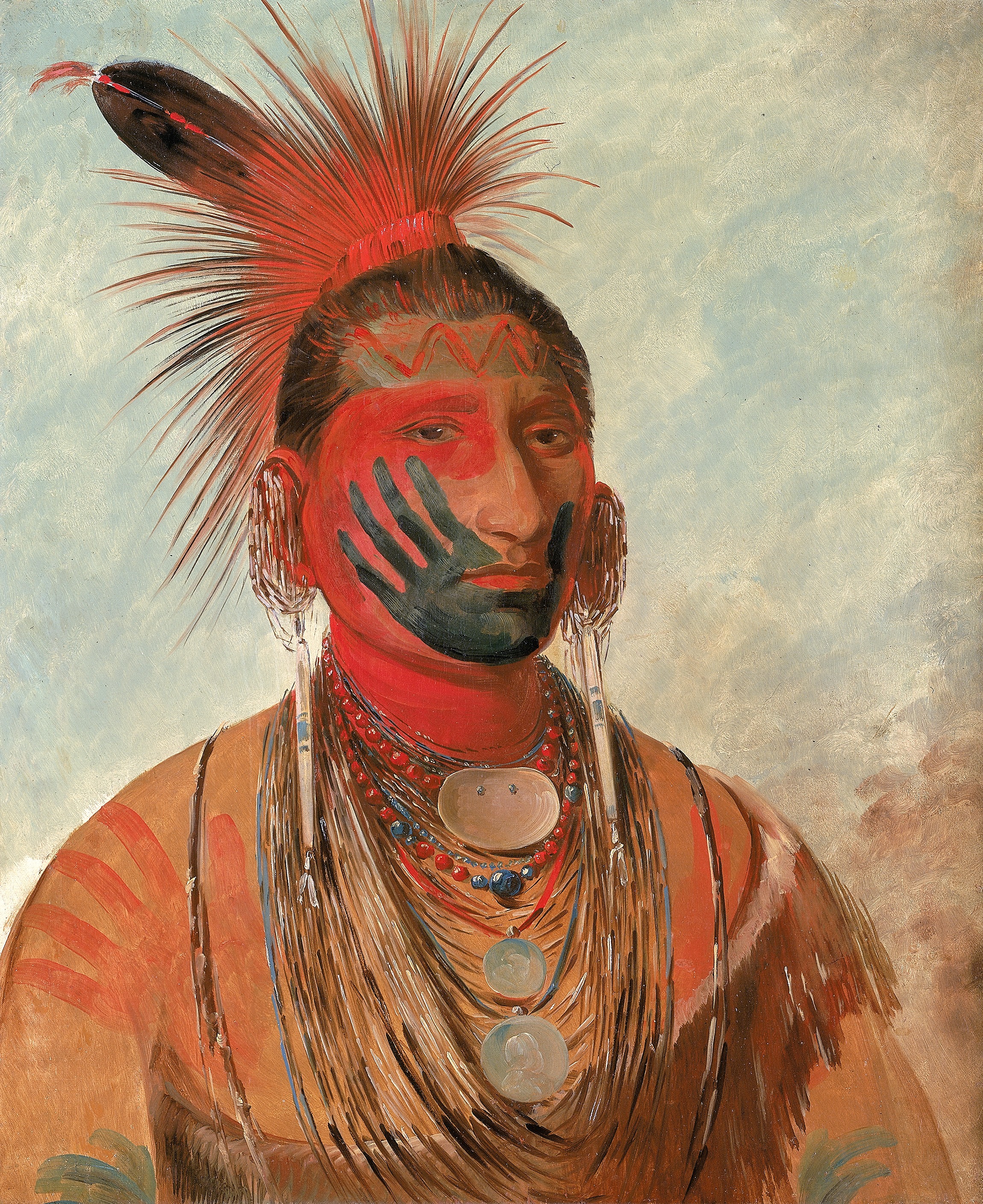 George Catlin, Wash-ka-mon-ya, Fast Dancer, a Warrior