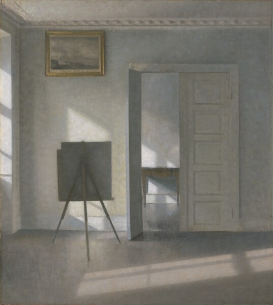 Vilhelm Hammershøi, Interior with an Easel, Bredgade 25