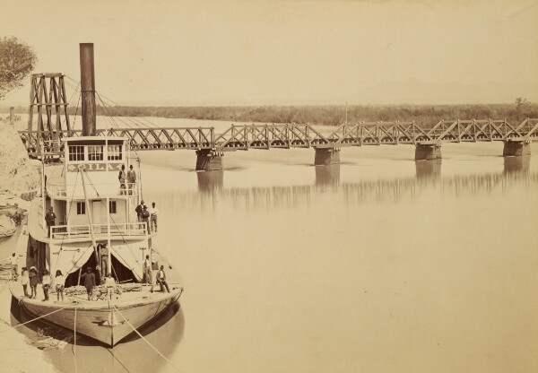 Carleton Watkins, [Bridge over the Colorado Yuma]