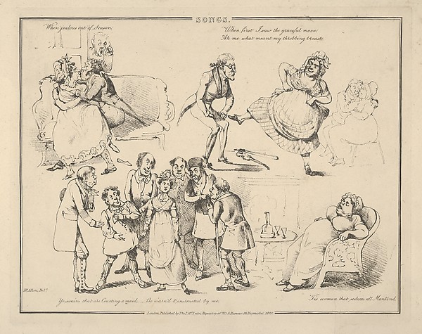 Henry Thomas Alken, Songs: "When jealous out of Season..."