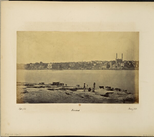 Samuel Bourne, Benares; General View from the opposite bank of the Ganges