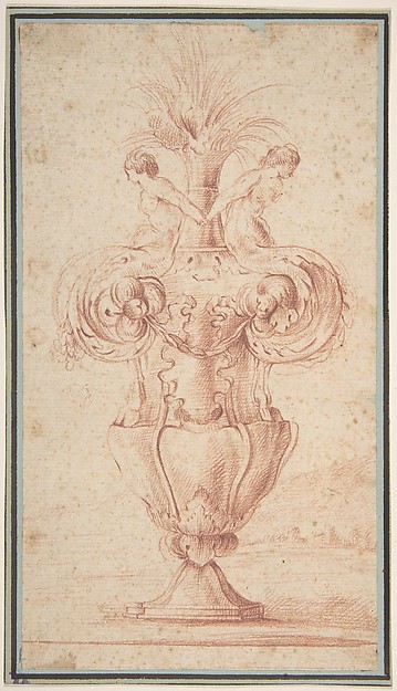 Anonymous, French, 18th century, Vase with Two Female Hybrid Figures