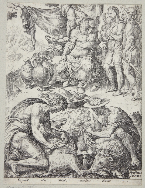 Maarten van Heemskerck, Nabal nægter at sende føde til David