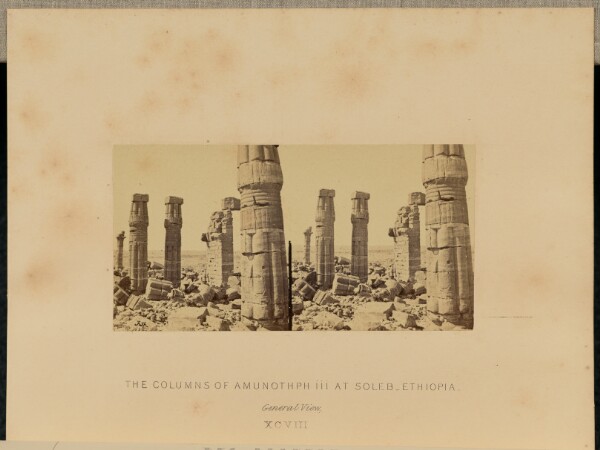Francis Frith, The Columns of Amunothph III at Soleb, Ethiopia. General View