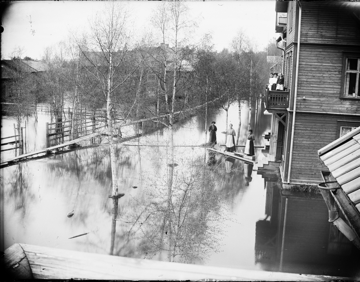 Skötsner-Edhlund, Översvämning, Rättvik, Dalarna 1909