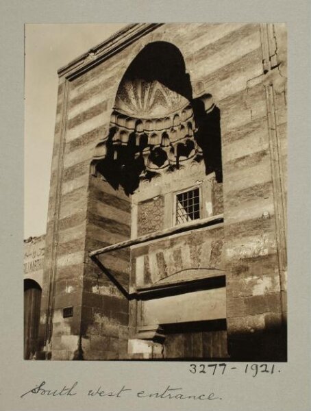 K.A.C. Creswell, Southwest entrance portal of the mosque of Mamluk Amir Arghun Shah al-Ismaili, Cairo