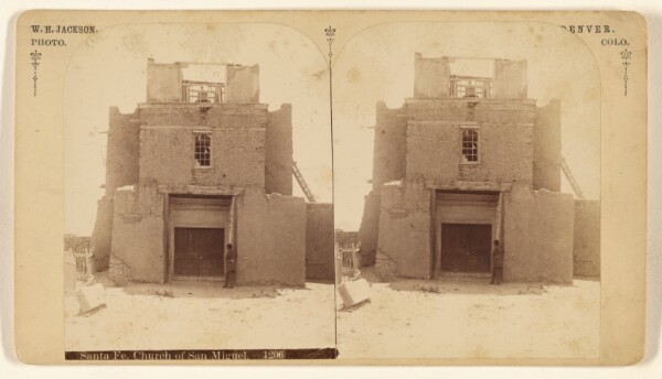 William Henry Jackson, Santa Fe. Church of San Miguel.