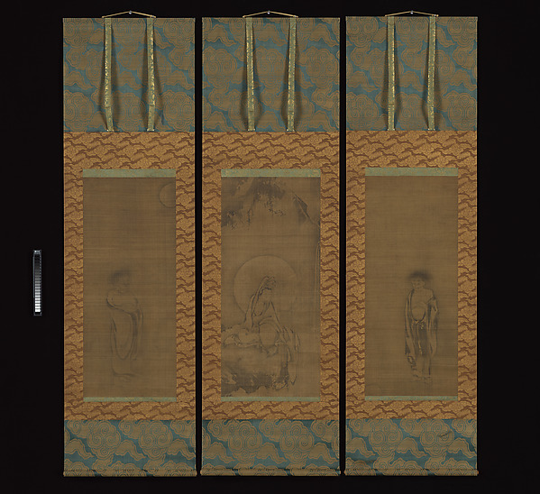 Unidentified artist, White-Robed Kannon, Kanzan, and Jittoku