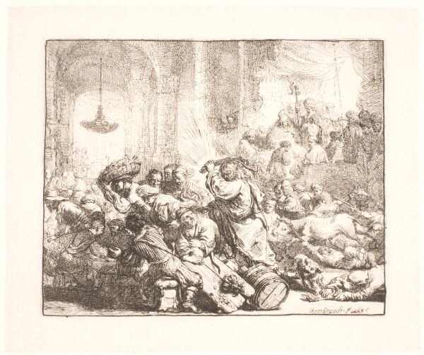 Rembrandt van Rijn, Kristus driver kræmmerne ud af templet