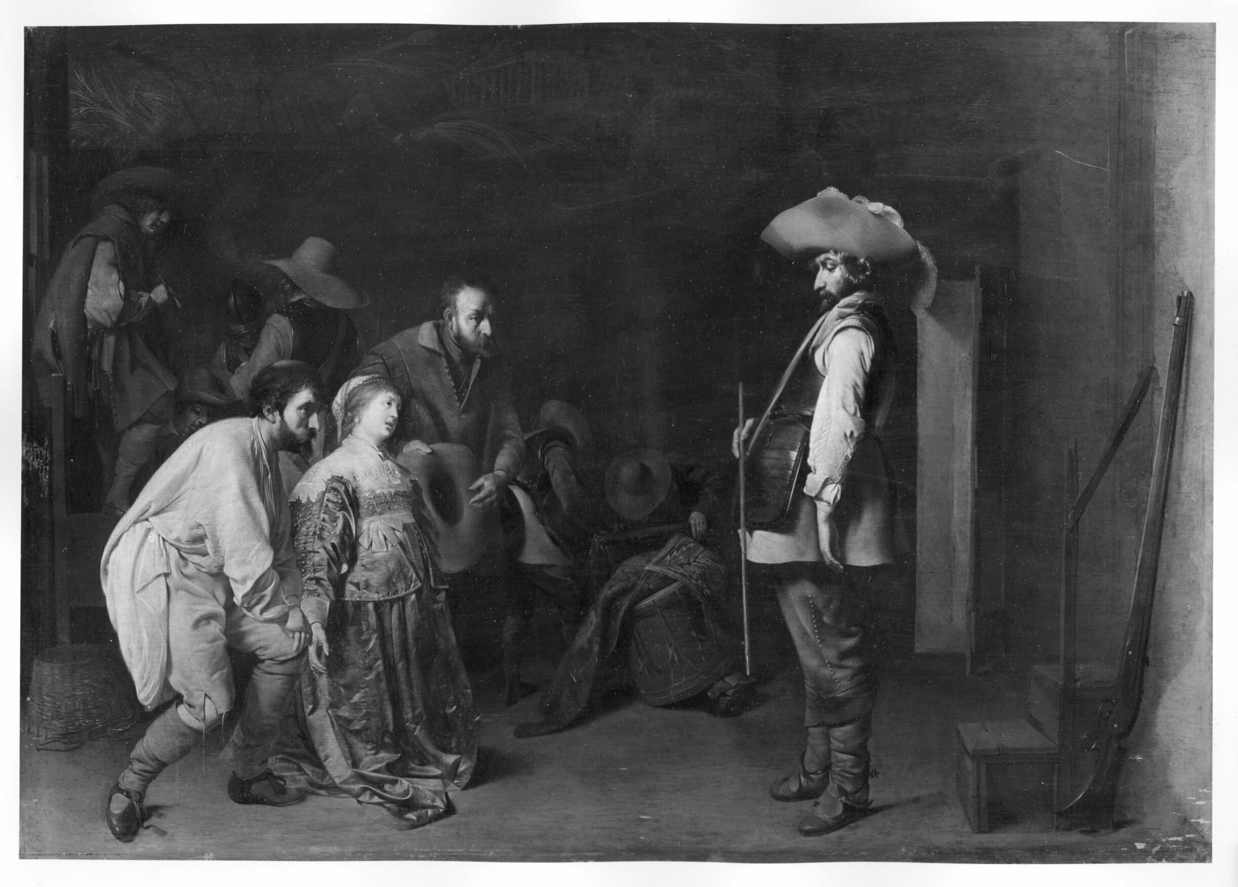 Jacob Duck, looting scene