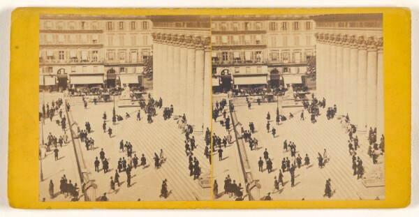 Unknown, Paris instantanne. Place de la bourse sortie des negociante.