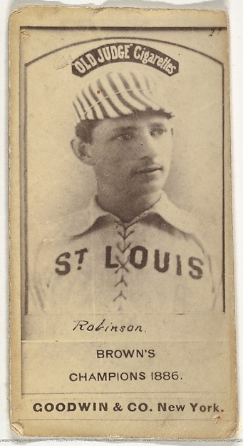 Goodwin & Company, William H. "Yank" Robinson, Shortstop, St. Louis Browns, from the Old Judge series (N172) for Old Judge Cigarettes