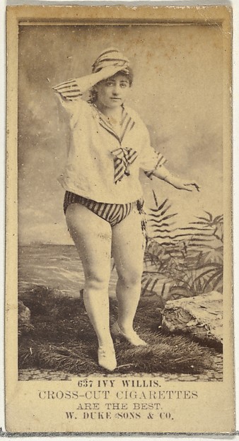 W. Duke, Sons & Co., Card Number 637, Ivy Willis, from the Actors and Actresses series (N145-3) issued by Duke Sons & Co. to promote Cross Cut Cigarettes