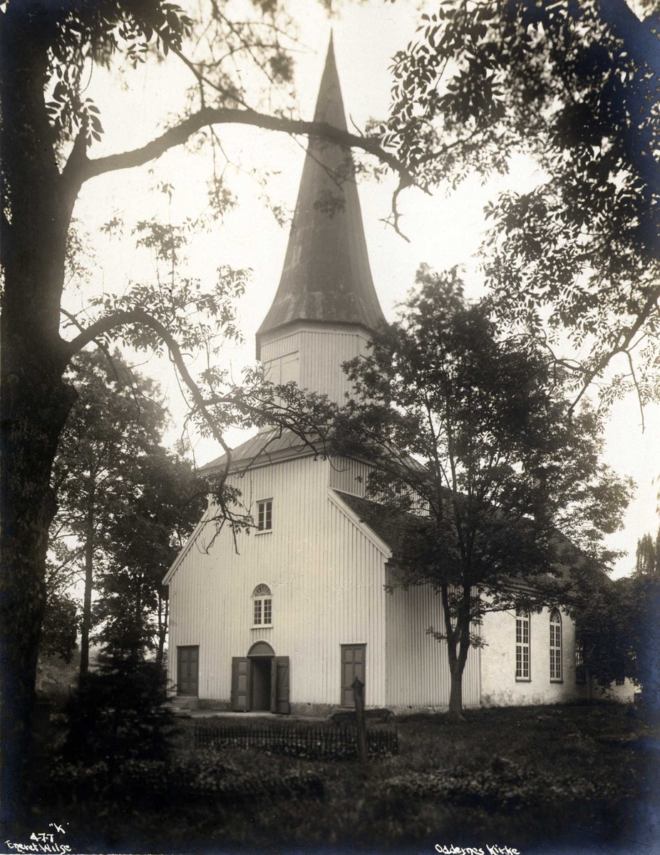 Anders Beer Wilse, Kirkebygning, Oddernes kirke, Kristiansand, Vest-Agder.