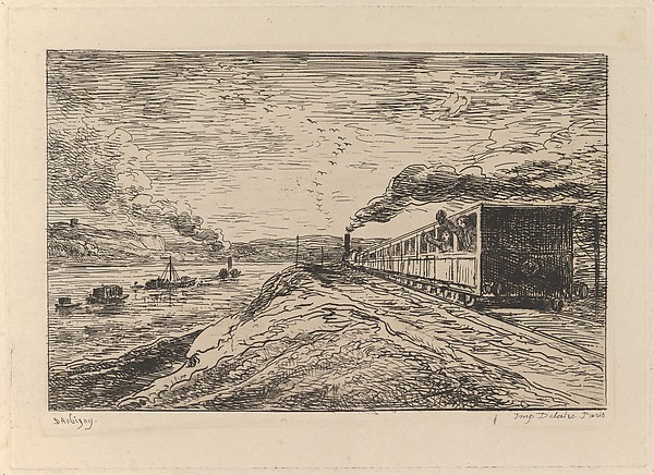 Charles-François Daubigny, Le Départ (Le Retour), from Le Voyage en bateau