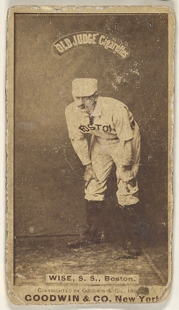 Goodwin & Company, Wise, Shortstop, Boston, from the Old Judge series (N172) for Old Judge Cigarettes