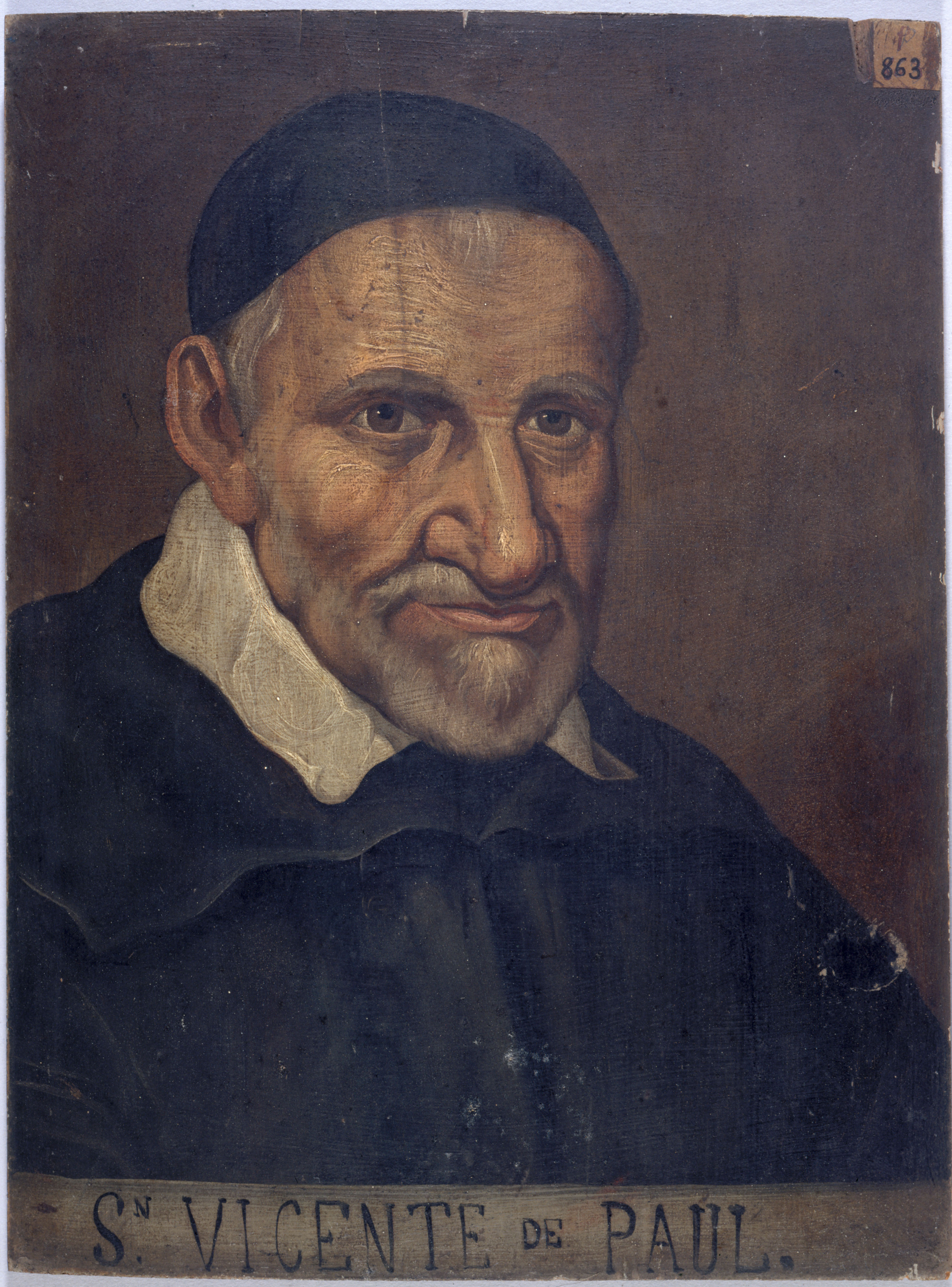Anonyme, Portrait de saint Vincent de Paul (1581-1660).