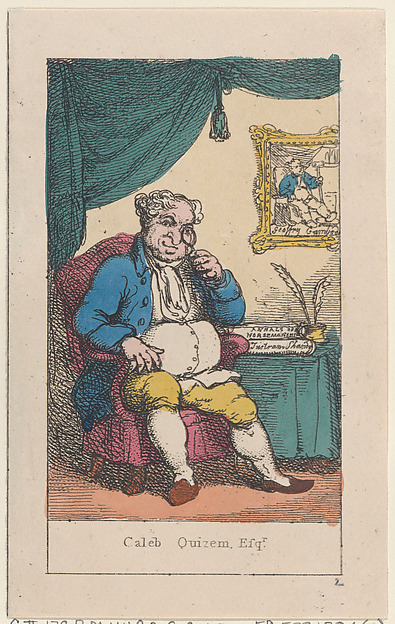 Thomas Rowlandson, Portrait of Caleb Quizem, Esq.