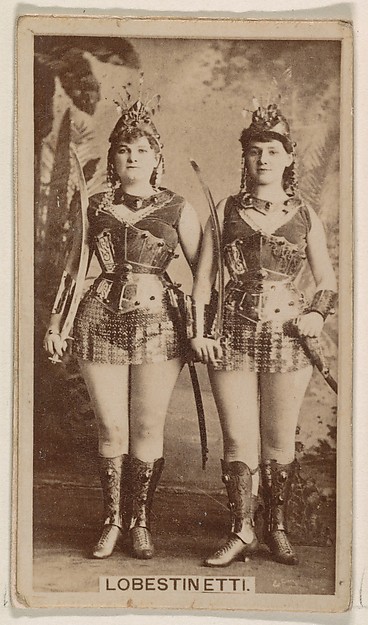 Kinney Brothers Tobacco Company, Lobestinetti, from the Actresses series (N245) issued by Kinney Brothers to promote Sweet Caporal Cigarettes