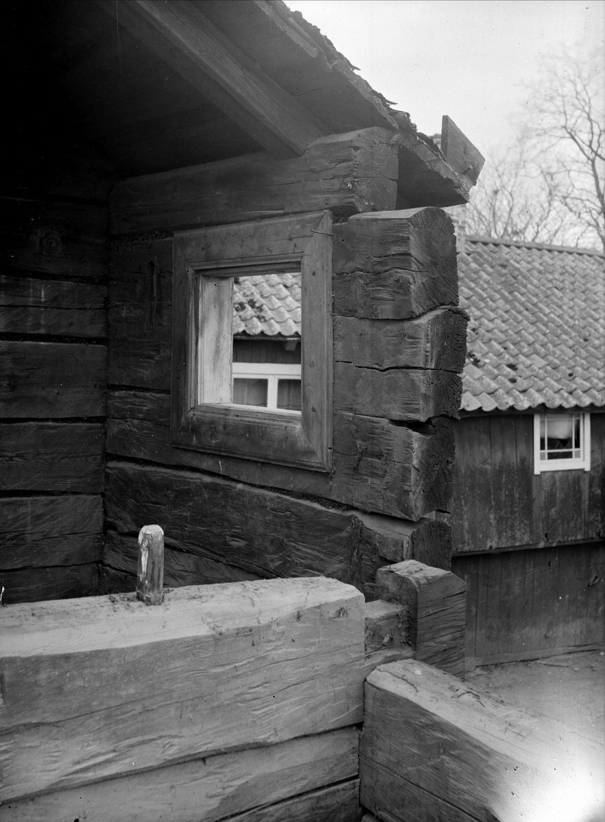 Paul Sandberg, Sluffbod - now at the open-air museum Disagården - during dismantling in Gränby, Björklinge parish, Uppland