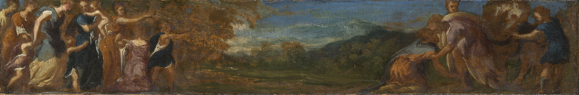 Andrea Schiavone, The Meeting of Jacob and Esau