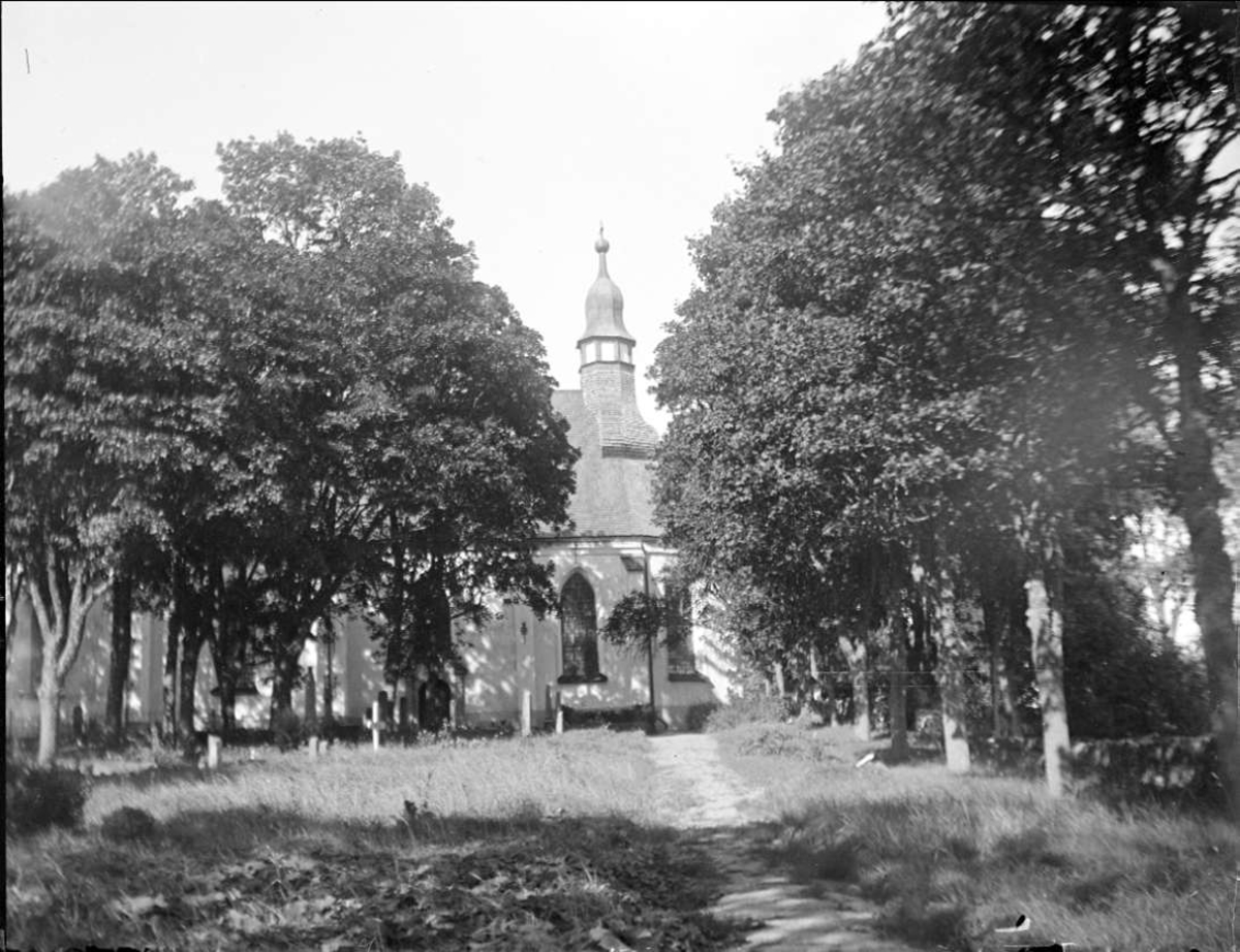 August Fredrik Schagerström, Österåkers kyrka, Österåkers socken, Uppland i augusti 1924
