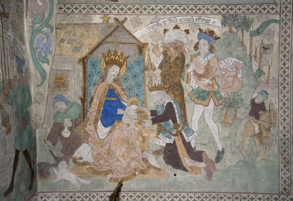Bengt Backlund, Lime painting in Husby-Sjutolfts Church, Uppland 2009
