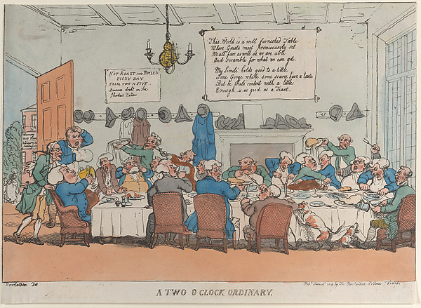 Thomas Rowlandson, A Two O'Clock Ordinary