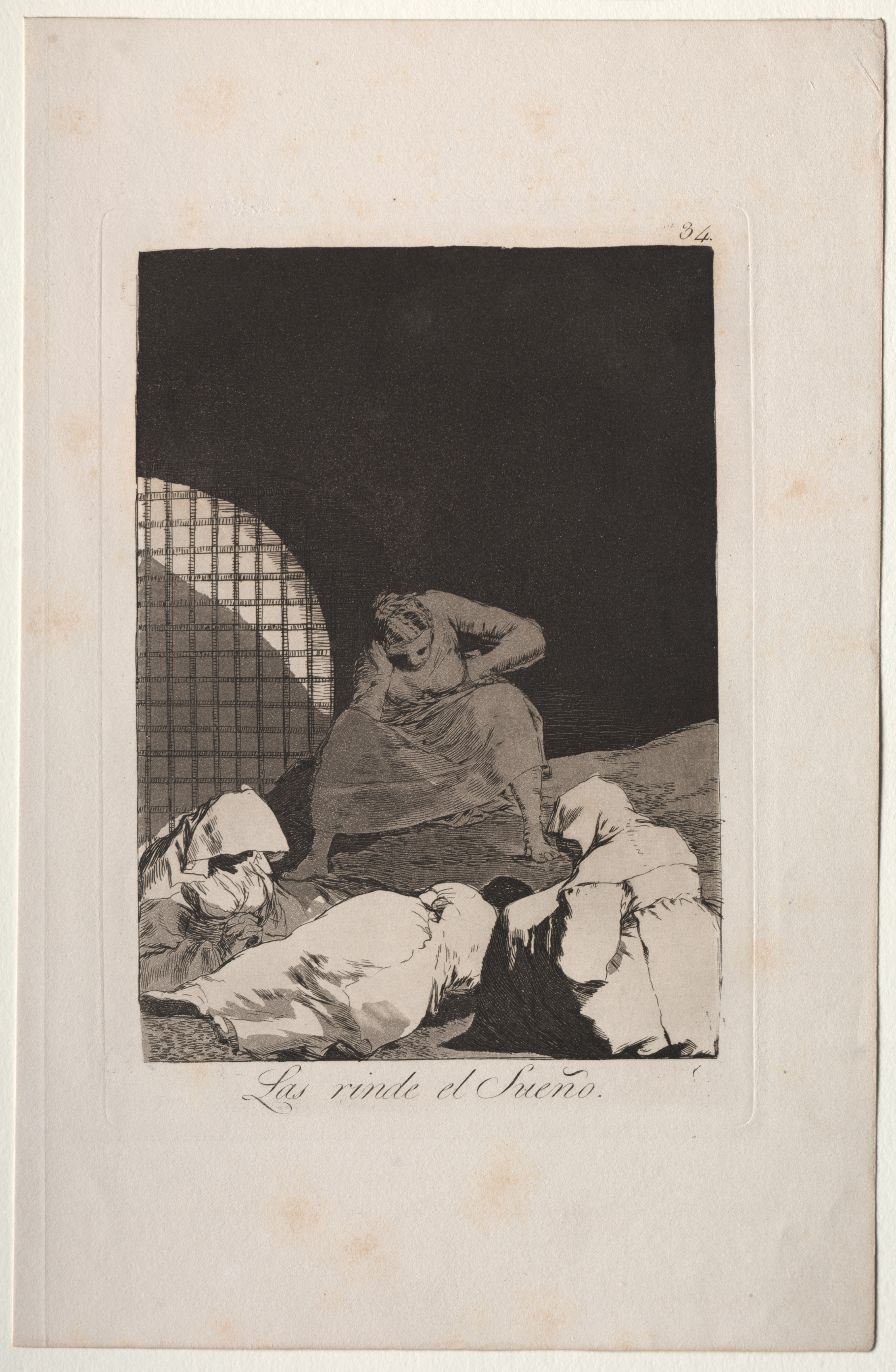 Francisco de Goya, Sleep Overcomes Them, Plate 34