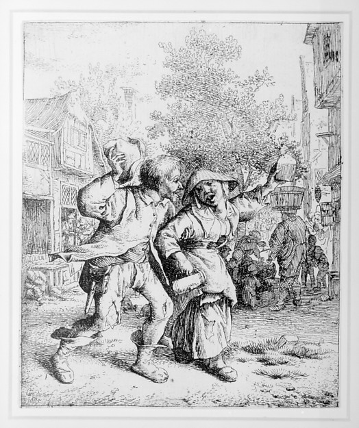 Cornelis Dusart, The Drunken Couple