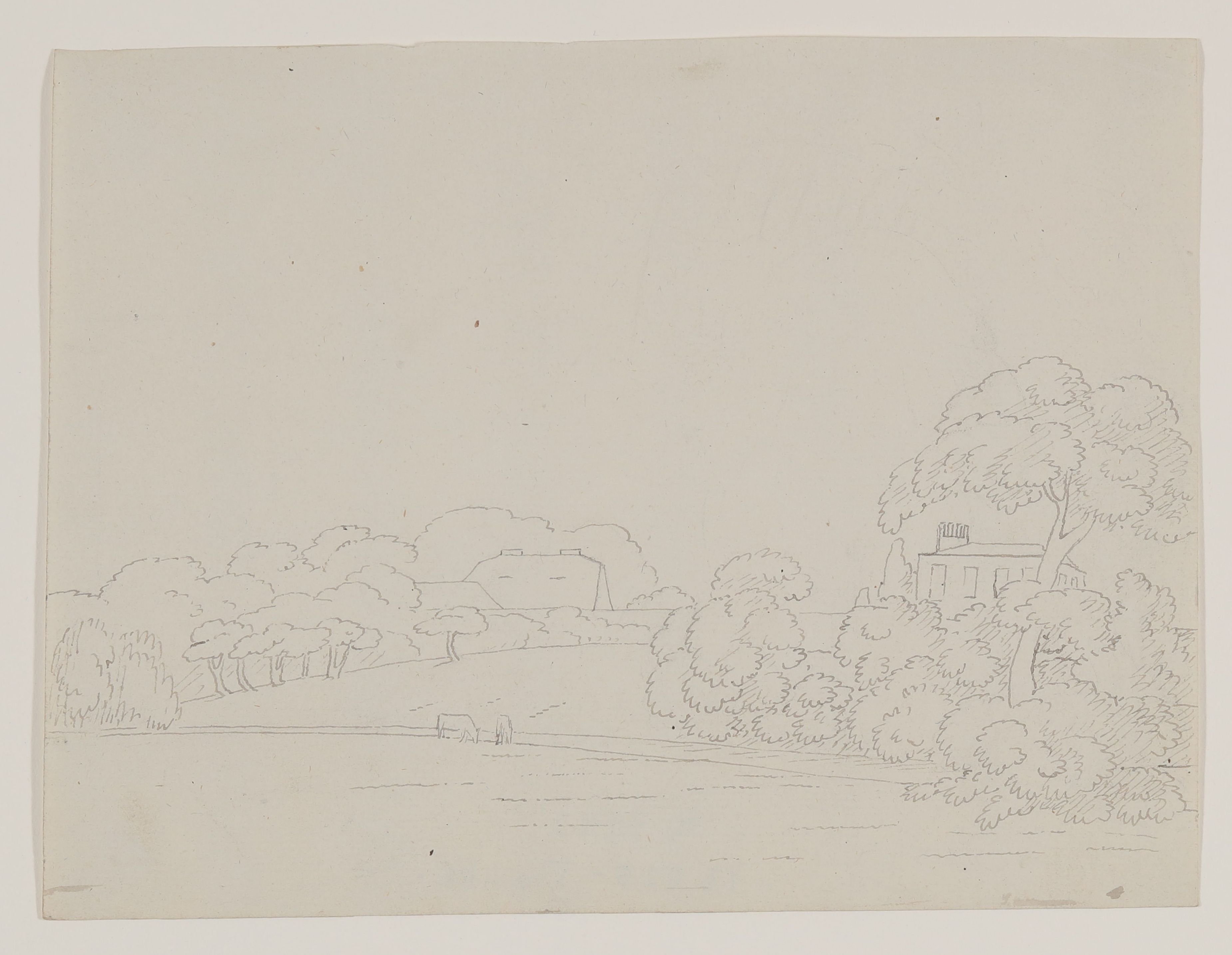 Gottlob Friedrich Konstantin von Stein, Landschaft mit zwei Kühen