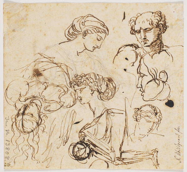 Nicolai Abildgaard, Studier af ansigter