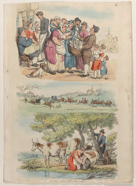 Thomas Rowlandson, Plate 11, from "World in Miniature"