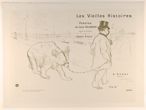 Henri de Toulouse-Lautrec, Cover Design for "Les Vieilles Histoires"