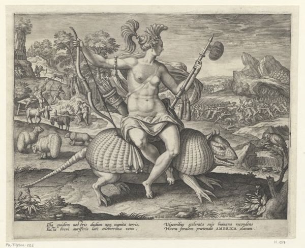 Collaert, Adriaen, (-1618), (printmaker), The four continents: America