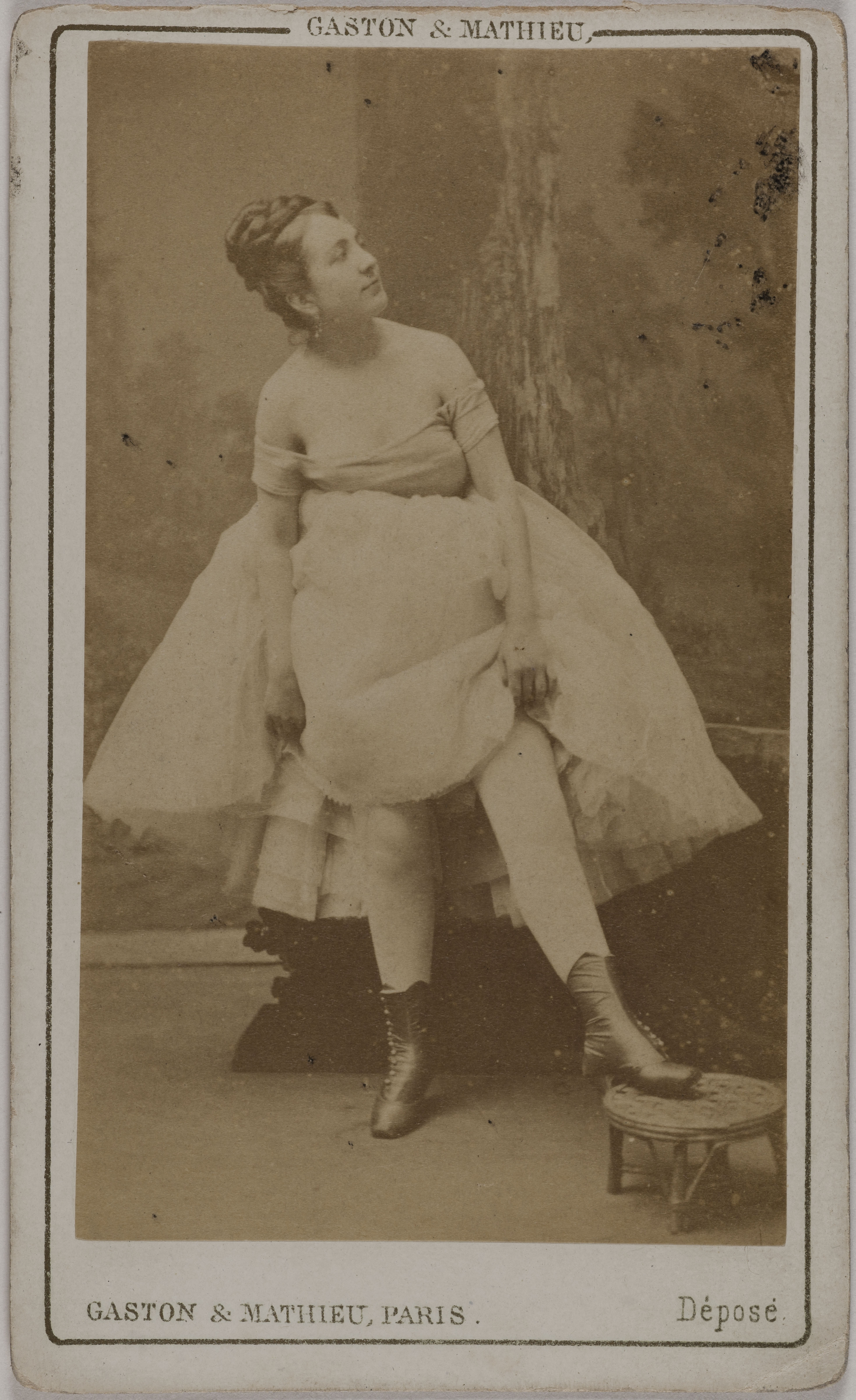 Gaston & Mathieu, Portrait d'Argene L. (ou Argeine), (actrice au Théâtre des Variétés)