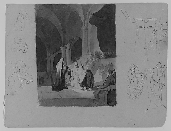 Thomas Sully, Presentation Scene (from Sketchbook)