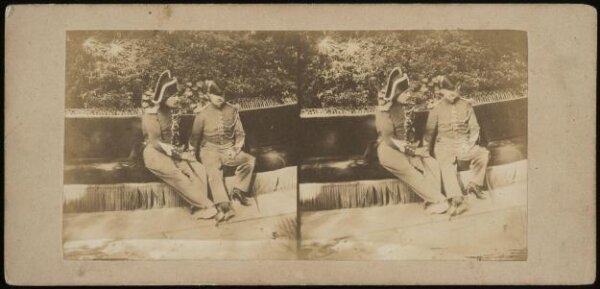 Unknown, Two elderly soldiers, seated